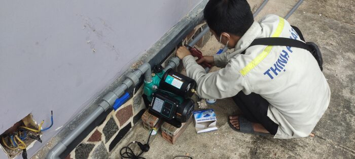 Giải pháp khi nguồn nước thủy cục bị yếu không lên bồn được 0903163271