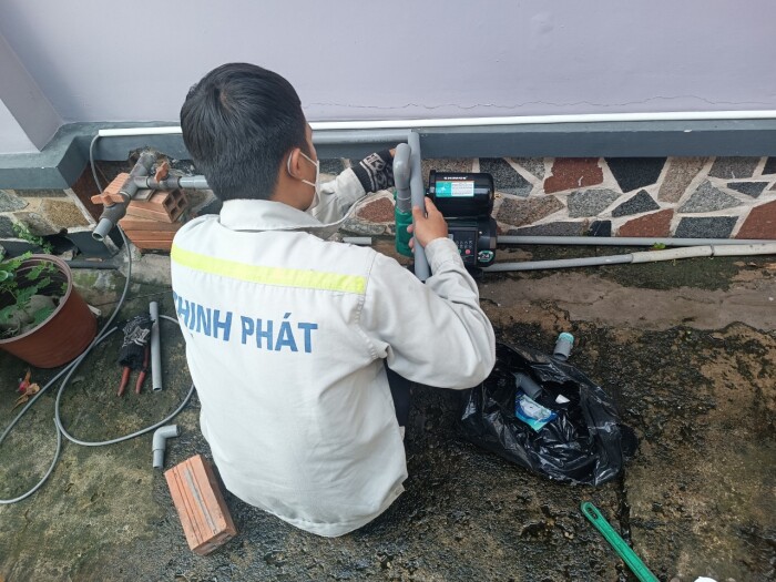 Lắp đặt hệ thống lọc đầu nguồn và lắp đặt máy bơm tăng áp điện tử ADELINO cho 3 căn nhà liền kề !