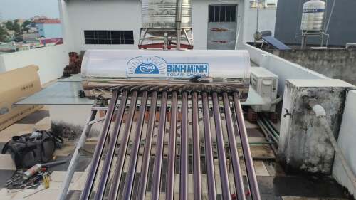 Máy Năng Lượng Mặt Trời Bình Minh 120 Lít ( 12 ống )